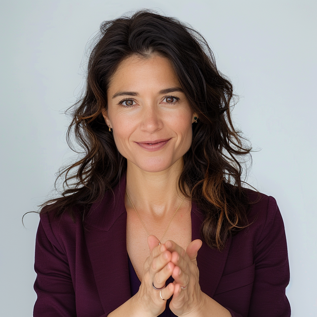 Retrato de presentación de Carmen Torres. Imagen creada con IA.