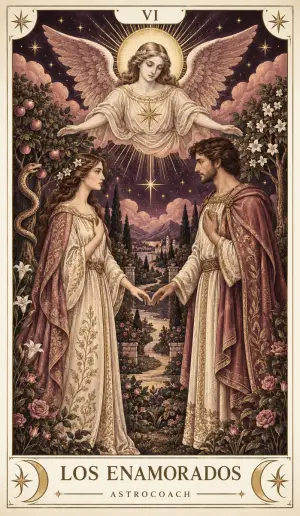 Los Enamorados, del Tarot Couture AstroCoach